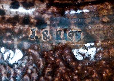 J.S. NASH, (Jefferson S. Nash, possibly Milligan Frazier) Marion County, Texas Stoneware Jar