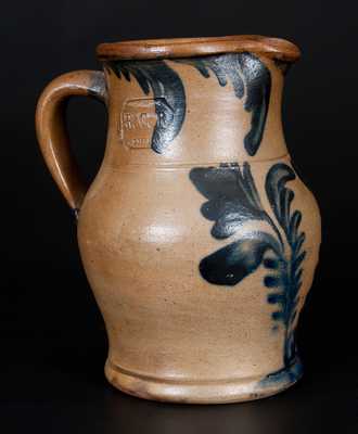 Rare Small-Sized R.C.R. / PHILA. Stoneware Pitcher