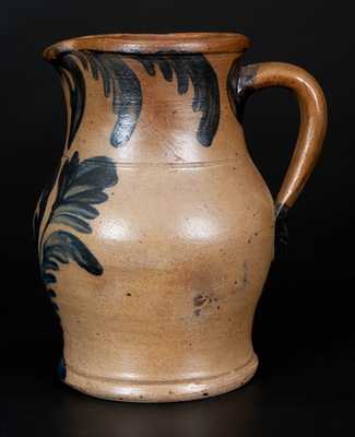 Rare Small-Sized R.C.R. / PHILA. Stoneware Pitcher