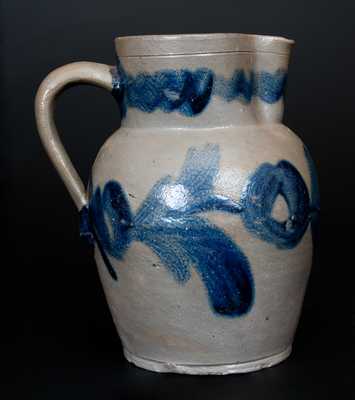 Rare Three-Quart H. MYERS (Baltimore) Stoneware Pitcher