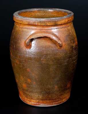 Rare ISAAC GOOD, Rockingham County, Virginia Redware Jar