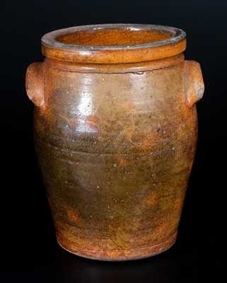 Rare ISAAC GOOD, Rockingham County, Virginia Redware Jar