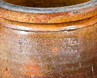 Rare ISAAC GOOD, Rockingham County, Virginia Redware Jar