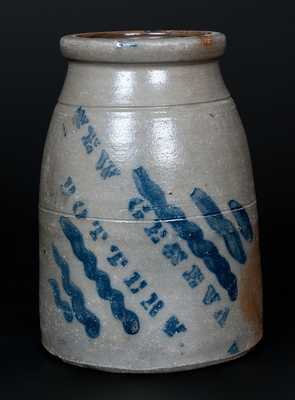 NEW GENEVA POTTERY Stoneware Canning Jar