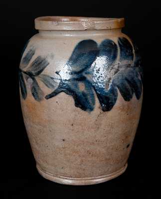 Scarce H. MYERS Half-Gallon Stoneware Jar, Baltimore Stoneware Manufactory