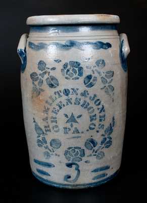 HAMILTON & JONES / GREENSBORO, PA Stoneware Jar