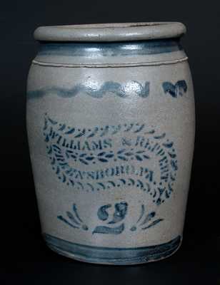 WILLIAMS & REPPERT / GREENSBORO, PA Stoneware Jar