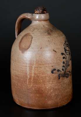 WM-E WARNER / WEST TROY (New York) Stoneware Jug