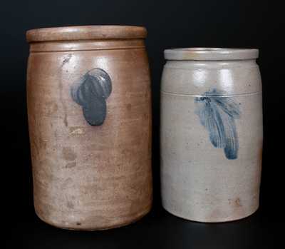 Two Baltimore, MD Stoneware Jars, circa 1875