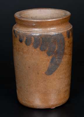 Quart-Sized Southeastern Pennsylvania Stoneware Jar w/ Cobalt Decoration