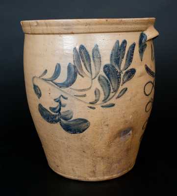 Scarce Four-Gallon J. SWANK & CO. / JOHNSTOWN, PA. Stoneware Jar w/ Elaborate Decoration