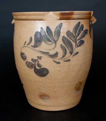 Scarce Four-Gallon J. SWANK & CO. / JOHNSTOWN, PA. Stoneware Jar w/ Elaborate Decoration