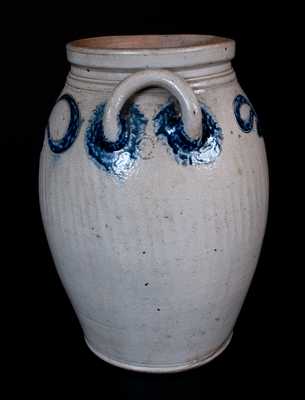 Extremely Rare Incised Baltimore Stoneware Jar, attrib. Henry Remmey, Sr.