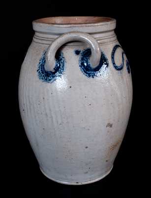 Extremely Rare Incised Baltimore Stoneware Jar, attrib. Henry Remmey, Sr.