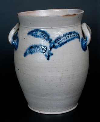 Very Rare Morgan & Amoss/ makers / Pitt Street / Baltimore / 1821 Stoneware Jar