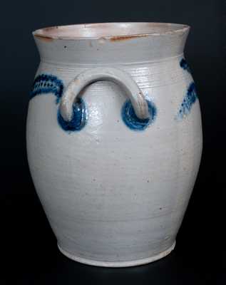 Very Rare Morgan & Amoss/ makers / Pitt Street / Baltimore / 1821 Stoneware Jar