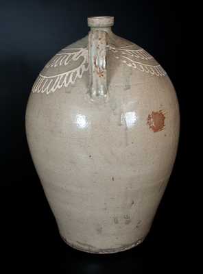 Very Rare CHANDLER MAKER Monumental Double-Handled Stoneware Jug