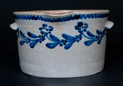 Morgan Maker, William Morgan, Baltimore, MD, c1825 Stoneware Milkpan