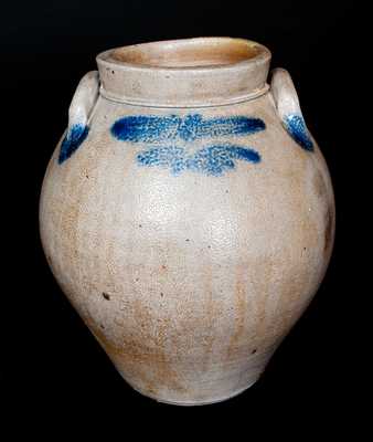 GILSON & Co. / Reading, PA Ovoid Stoneware Jar with Cobalt Decoration