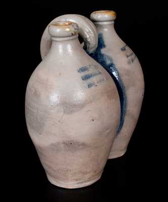 Scarce STEDMAN & SEYMOUR / NEW-HAVEN Stoneware Gemel