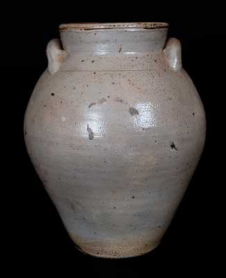 BOSTON Iron-Dipped Stoneware Jar, circa 1800