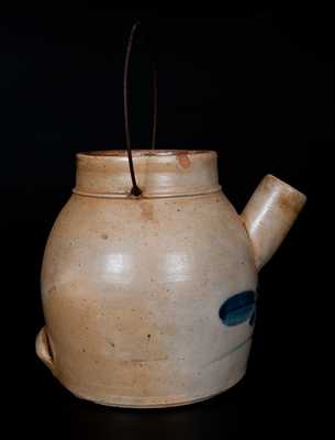 Cobalt-Decorated Stoneware Batter Pail, attrib. Nathan Clark, Jr., Athens, NY, circa 1860