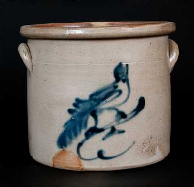 New York Stoneware Crock with Bird Decoration