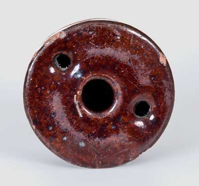 Small-Sized Redware Inkwell