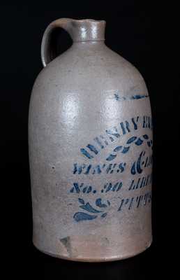 HENRY EVERT / WINES & LIQUORS Western PA Advertising Jug