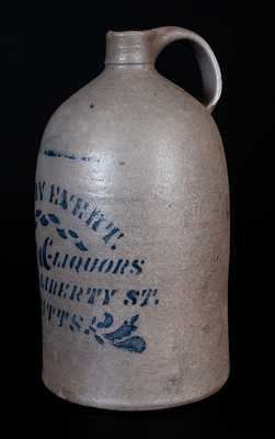 HENRY EVERT / WINES & LIQUORS Western PA Advertising Jug