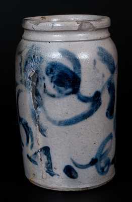 Rare Small-Sized "A. Clark "Stoneware Jar, Mid-Atlantic origin, probably Baltimore