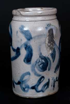 Rare Small-Sized "A. Clark "Stoneware Jar, Mid-Atlantic origin, probably Baltimore