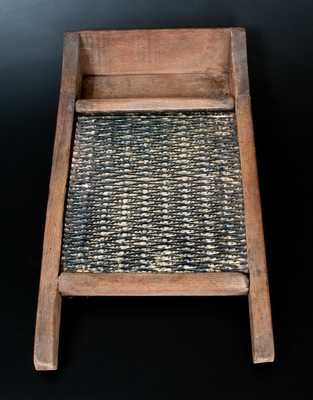 Yellowware Washboard, probably Ohio, circa 1890