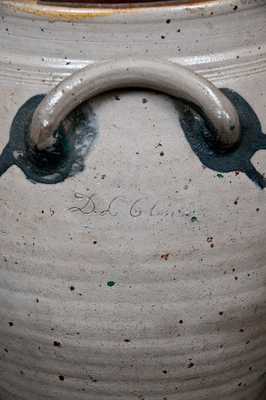 Very Rare "D. L. Clawson" Early Stoneware Jar, New York City or New Jersey