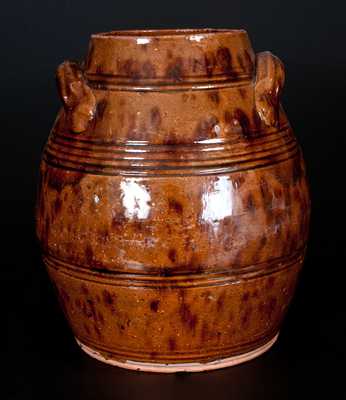 Early 19th Century Redware Jar w/ 