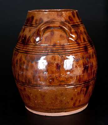 Early 19th Century Redware Jar w/ 