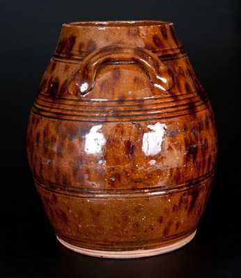 Early 19th Century Redware Jar w/
