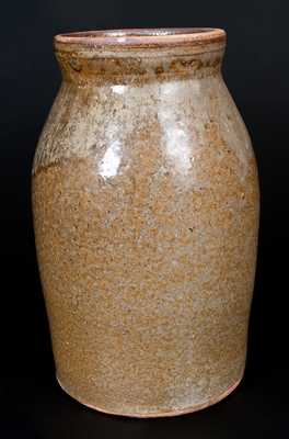 Alkaline-Glazed Stoneware Jar with Glass Runs, probably NC
