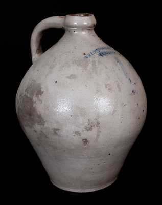 TYLER & DILLON / ALBANY, New York Stoneware Jug, circa 1825-34