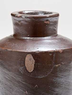 Unusual W. SMITH / GREENWICH / NEW YORK Stoneware Ink Bottle