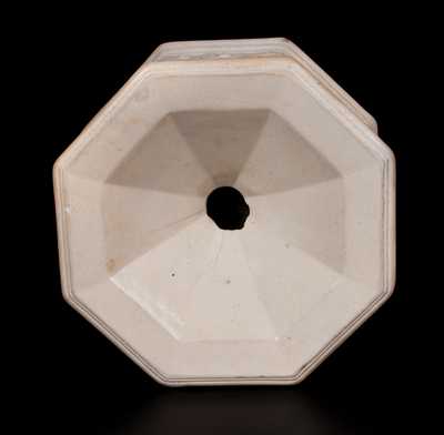 Rare AMERICAN POTTERY CO. (Jersey City, NJ) Salt-Glazed Stoneware Molded Spittoon