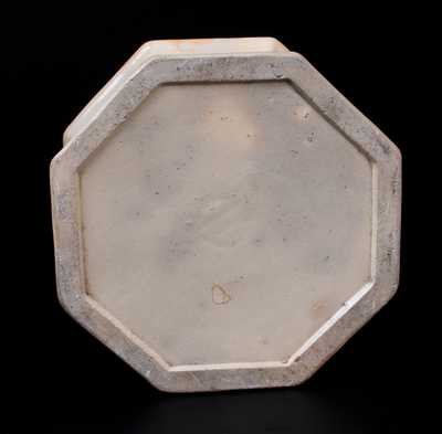 Rare AMERICAN POTTERY CO. (Jersey City, NJ) Salt-Glazed Stoneware Molded Spittoon