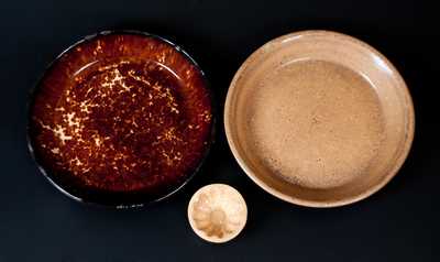 Lot of Three: J. E. JEFFORDS POTTERY Baking Dishes and Small 