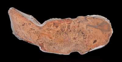 Rare Eberly, Strasburg, VA Painted Redware Lamb Figure