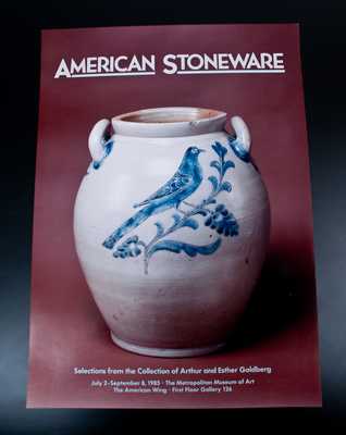 Rare AMERICAN STONEWARE Metropolitan Museum of Art Exhibition Poster, 1985