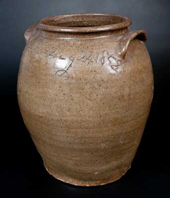 Rare "Lm Aug 24, 1858" Edgefield, SC Stoneware Jar by Enslaved Potter, Dave