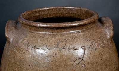 Rare "Lm Aug 24, 1858" Edgefield, SC Stoneware Jar by Enslaved Potter, Dave