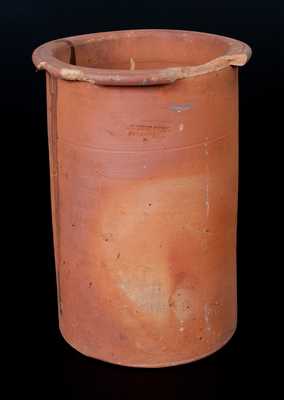 Rare SOLOMON BELL / STRASBURG / VA Redware Chimney Flue Liner