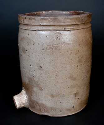 Rare J. M. HICKERSON / STRASBURG, VA 2 Gal. Stoneware Water Cooler