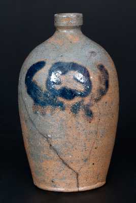 Rare Pint-Sized James River, Virginia, Stoneware Jug with Cobalt Decoration